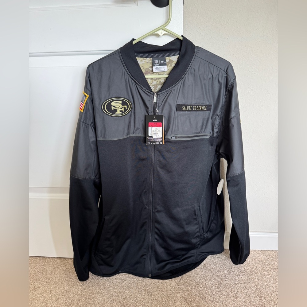 Men's SF 49ers Black Salute to Service Jacket